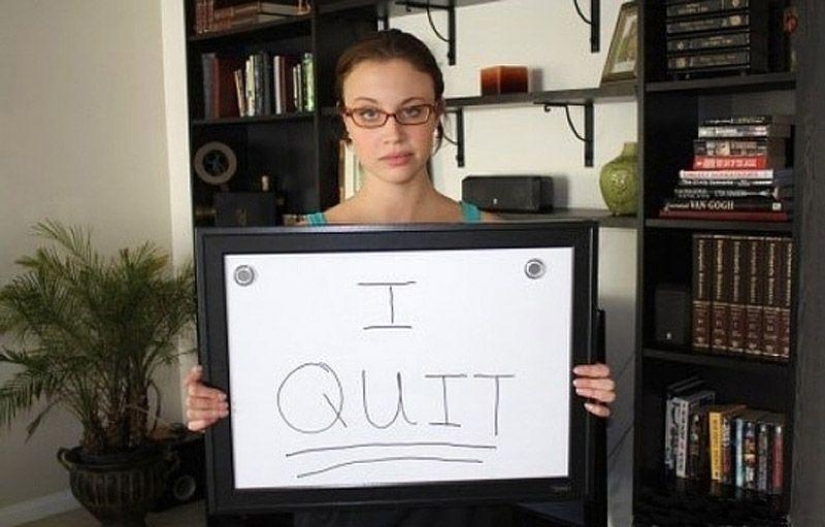 The most creative way to quit