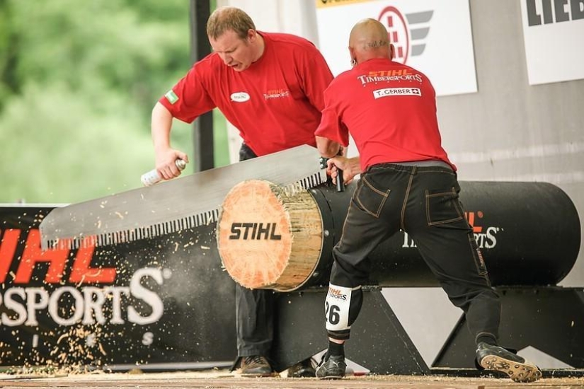 The most emotional shots of the lumberjack competition The most emotional shots of the lumberjack competition