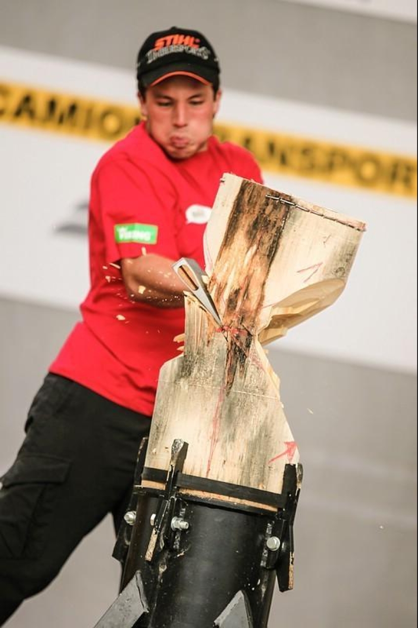 The most emotional shots of the lumberjack competition The most emotional shots of the lumberjack competition