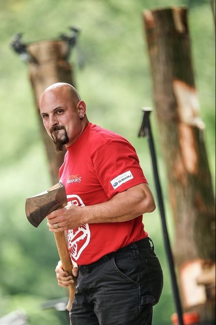 The most emotional shots of the lumberjack competition The most emotional shots of the lumberjack competition