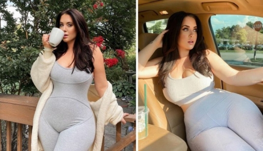 The most famous plus-size model with an unusual figure The most famous plus-size model with an unusual figure