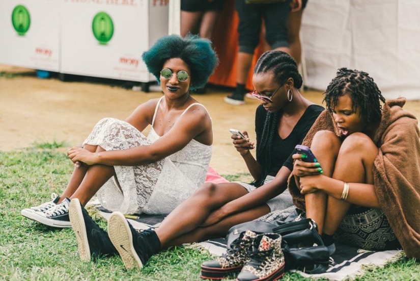 The most stylish and beautiful girls of the festival Afropunk-2014
