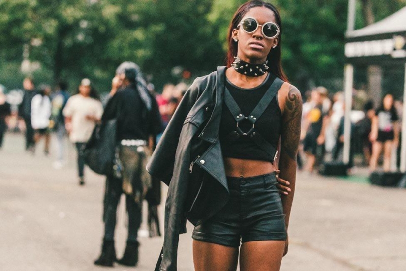 The most stylish and beautiful girls of the festival Afropunk-2014