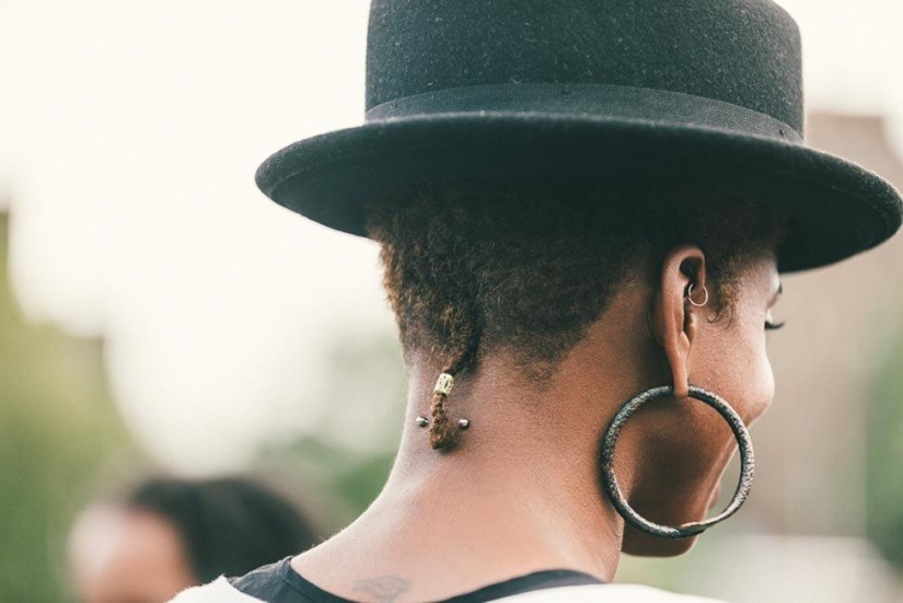 The most stylish and beautiful girls of the festival Afropunk-2014