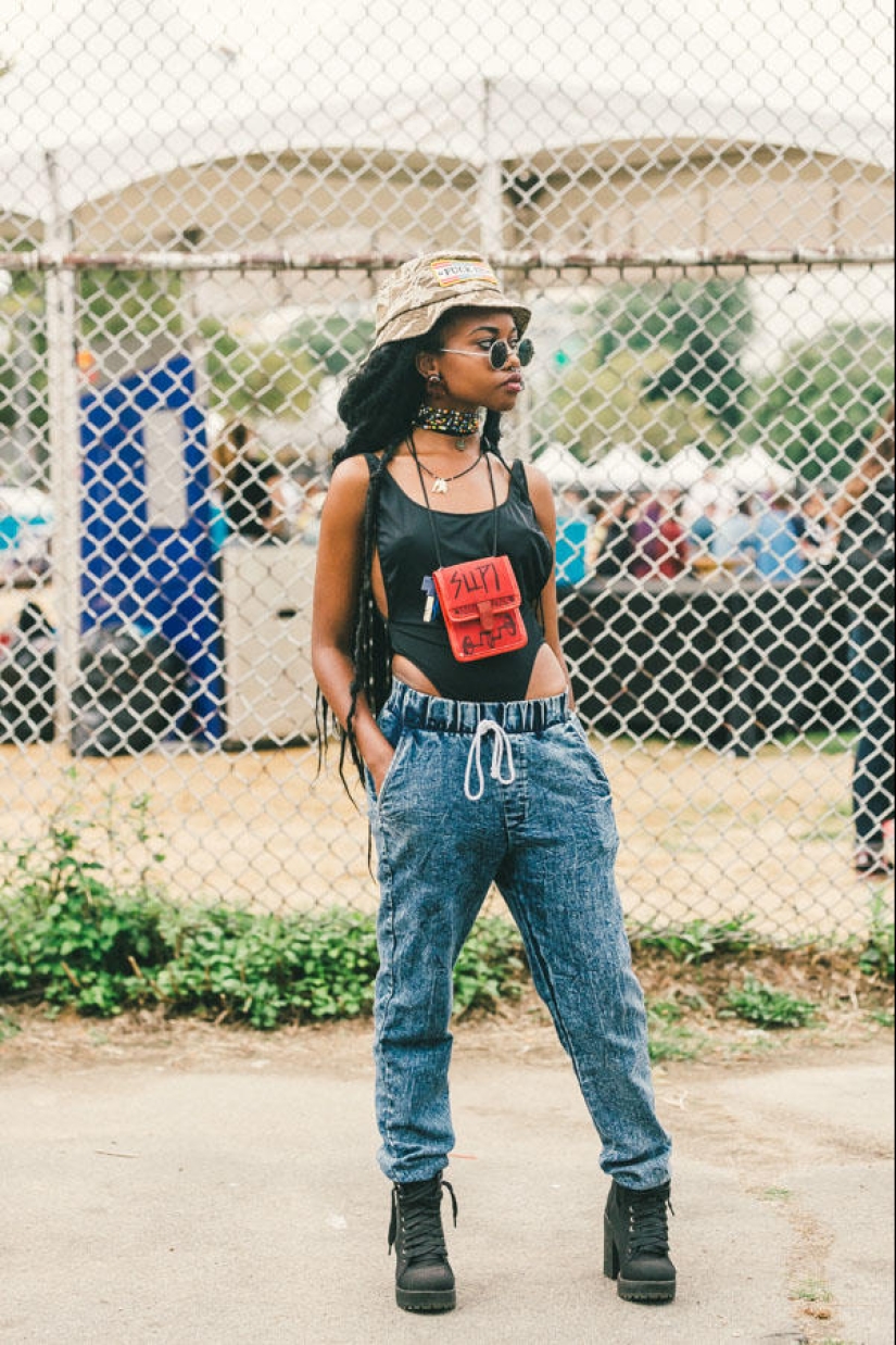 The most stylish and beautiful girls of the festival Afropunk-2014