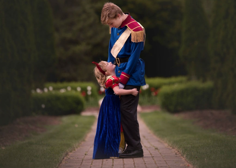 The older brother made a surprise for his little sister and arranged a fabulous photo shoot