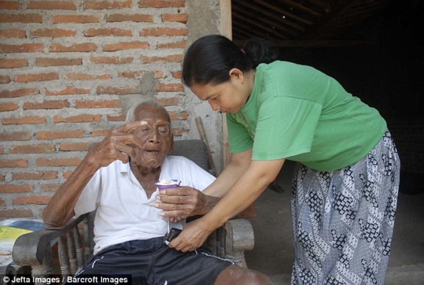 The oldest person in the world, who is 145 years old, lives in Indonesia