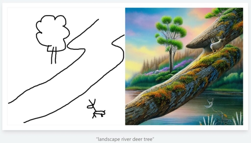 The Scribble Diffusion neural network converts doodles into high-quality images