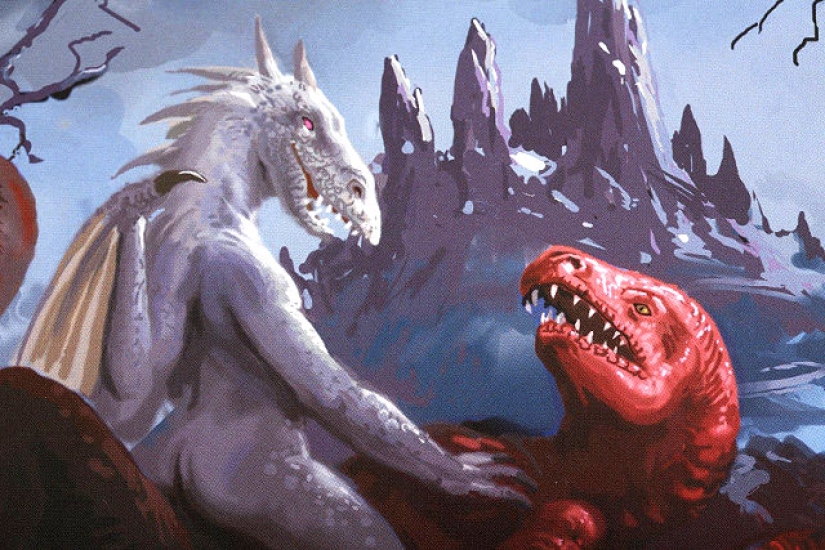 The strangest gift is a calendar with copulating dragons for 2017 The strangest gift is a calendar with copulating dragons for 2017