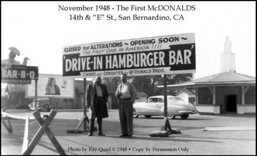The very first McDonald's in the world