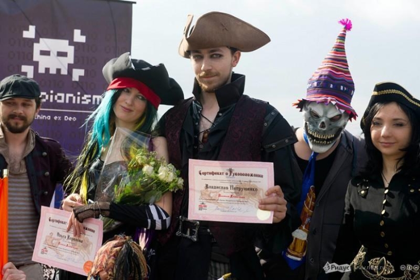 The wedding of the followers of the Pasta Monster took place in Moscow The wedding of the followers of the Pasta Monster took place in Moscow