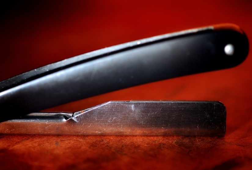 The work of a hairdresser and his working tools The work of a hairdresser and his working tools