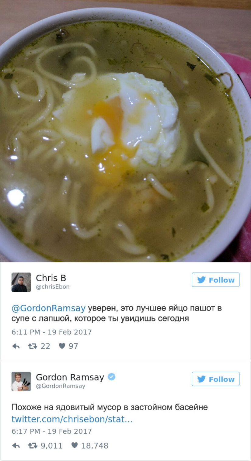 These people regretted tweeting their dishes to chef Gordon Ramsay These people regretted tweeting their dishes to chef Gordon Ramsay