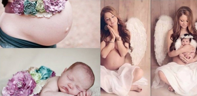 They were waiting for their babies and this is how they told about their appearance