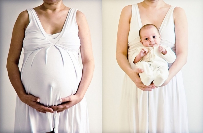 They were waiting for their babies and this is how they told about their appearance