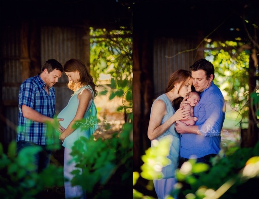 They were waiting for their babies and this is how they told about their appearance