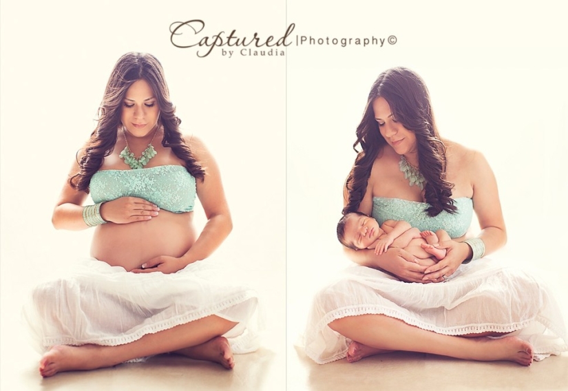 They were waiting for their babies and this is how they told about their appearance