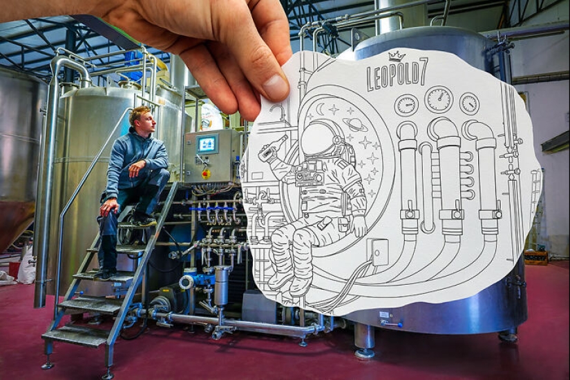 This Artist Merges His Pencil Illustrations With Photography, And The Effect Is Quite Unique