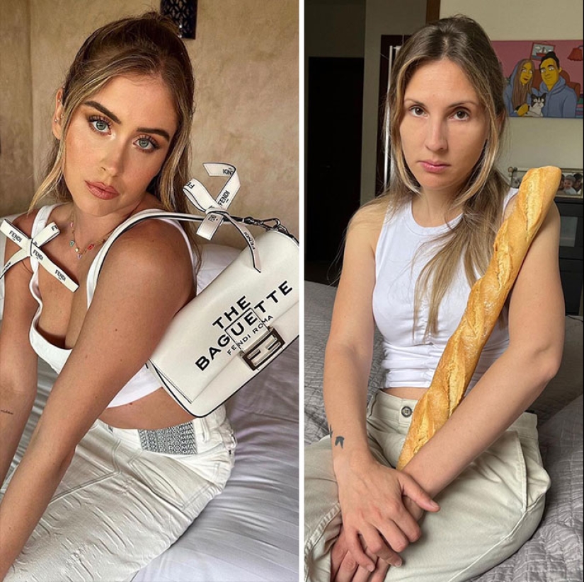 This Couple Hilariously Recreates Influencer Photos With Stuff They Find At Home, And Here’s The Result This Couple Hilariously Recreates Influencer Photos With Stuff They Find At Home, And Here’s The Result