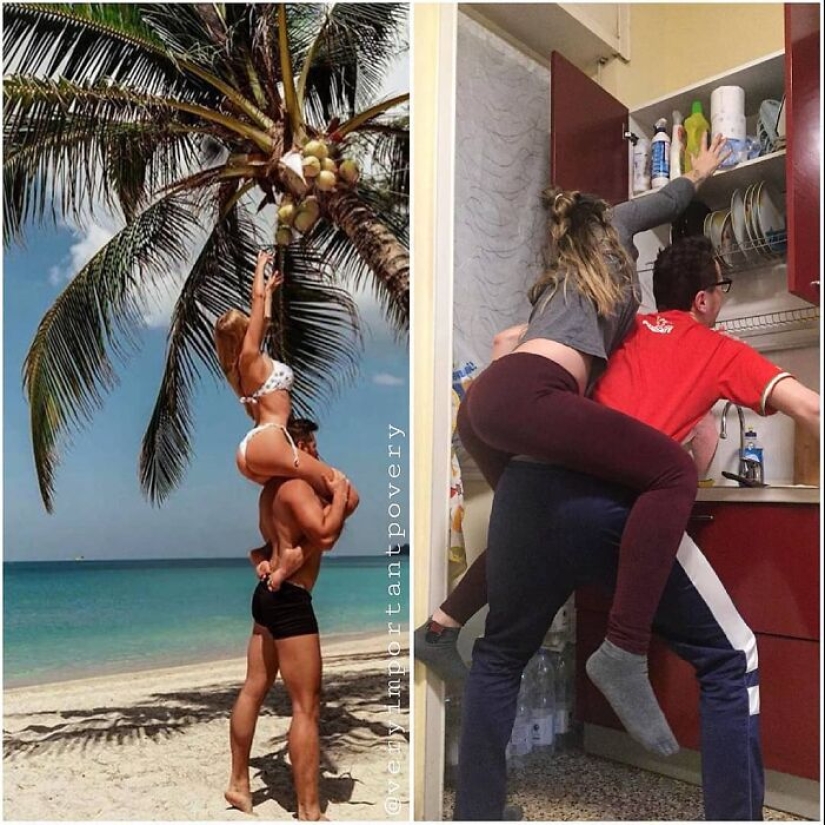 This Couple Hilariously Recreates Influencer Photos With Stuff They Find At Home, And Here’s The Result This Couple Hilariously Recreates Influencer Photos With Stuff They Find At Home, And Here’s The Result