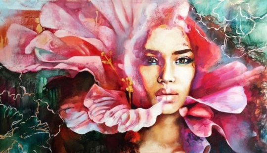 This girl draws all the whirlwind that happens in the head of a 16-year-old teenager