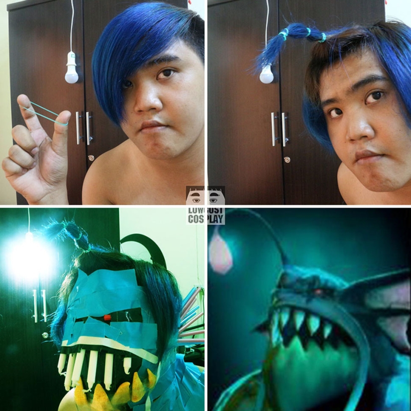 This guy does cosplay cheap, angrily and from improvised materials