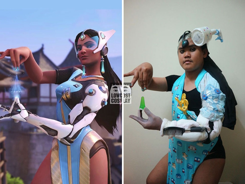 This guy does cosplay cheap, angrily and from improvised materials
