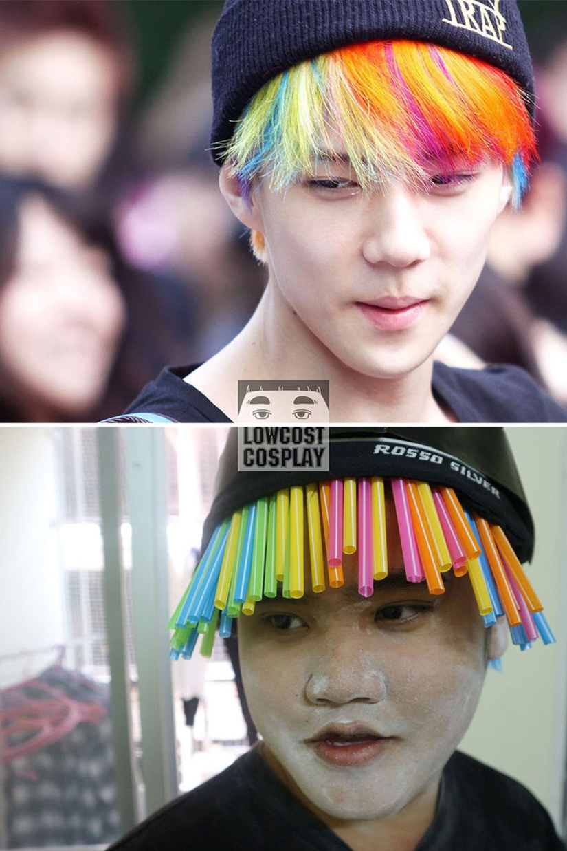 This guy does cosplay cheap, angrily and from improvised materials