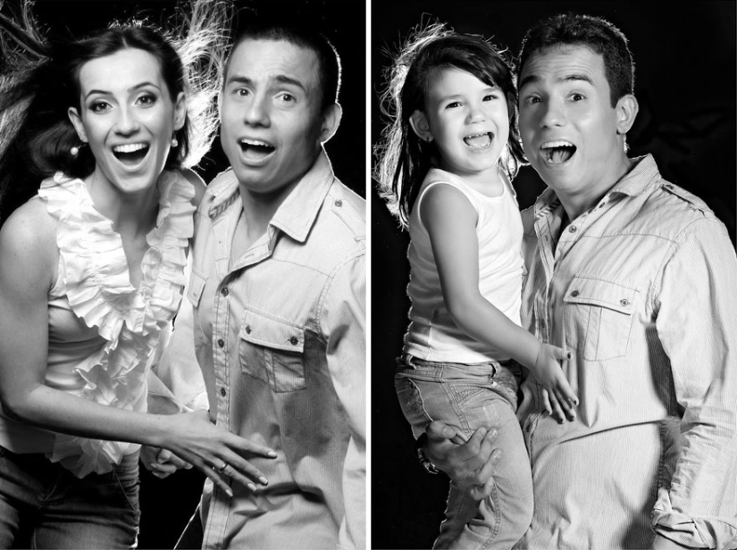 Three years after the tragedy, a Brazilian recreates a photo of his late wife with his three-year-old daughter