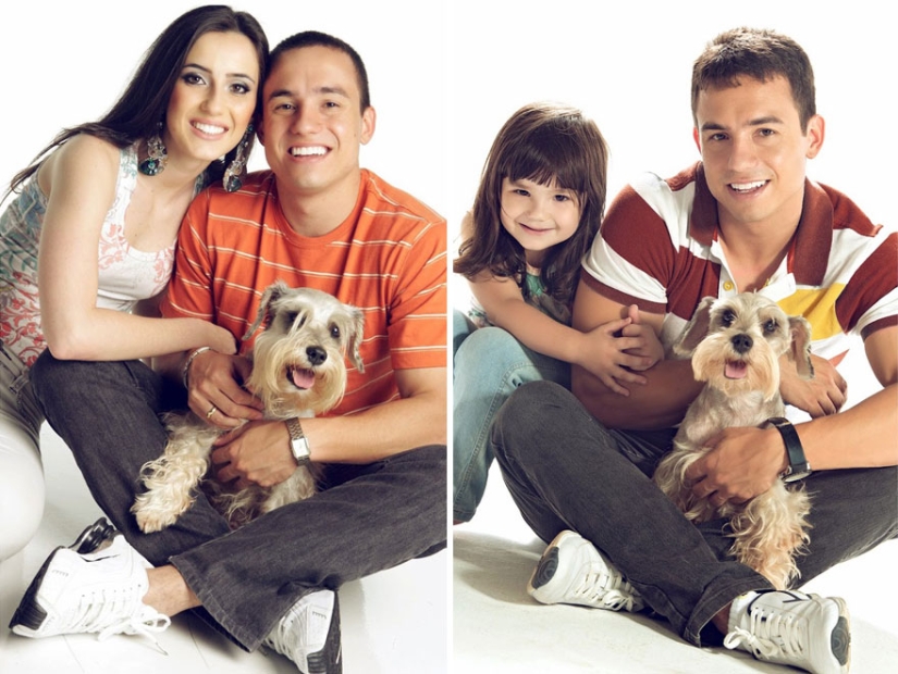 Three years after the tragedy, a Brazilian recreates a photo of his late wife with his three-year-old daughter