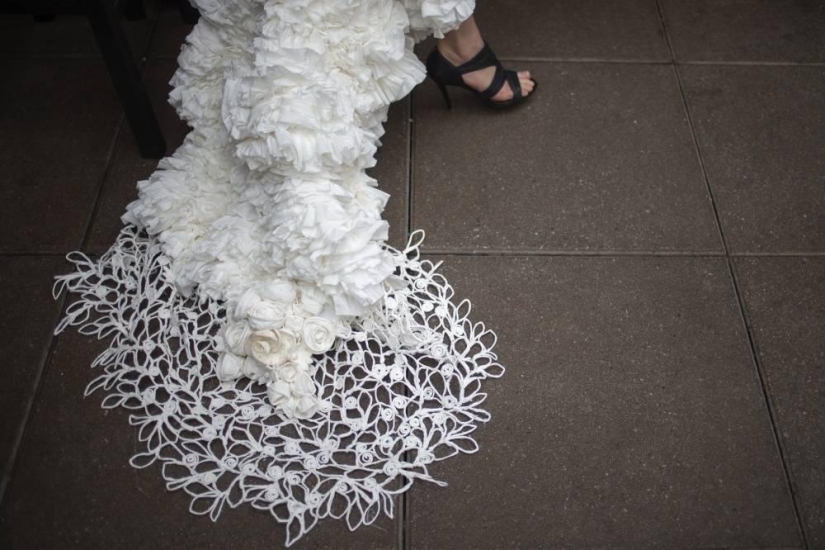 toilet paper wedding fashion