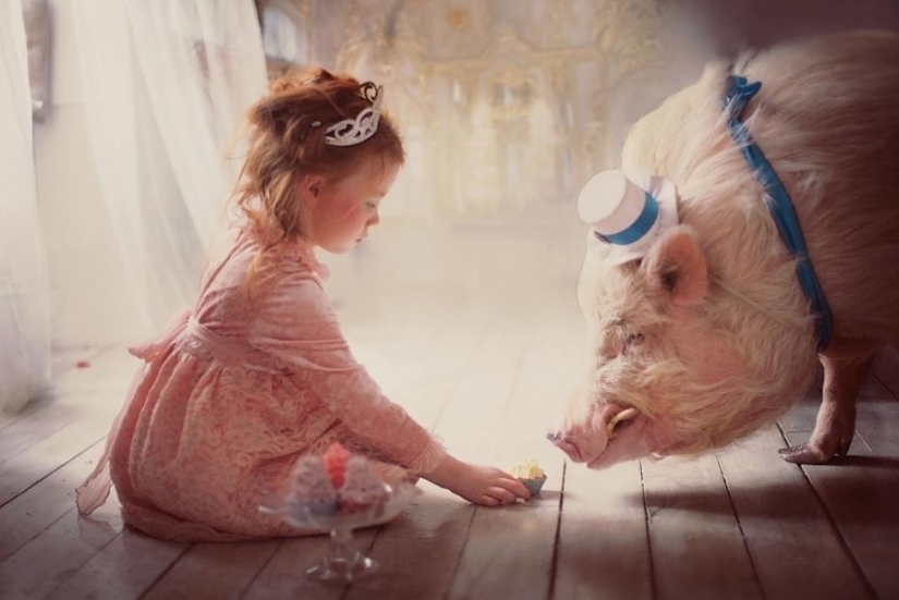 Touching children's portraits Touching children's portraits