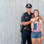 Touching Strangers: Strangers hug each other