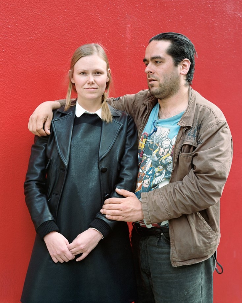 Touching Strangers: Strangers hug each other Touching Strangers: Strangers hug each other