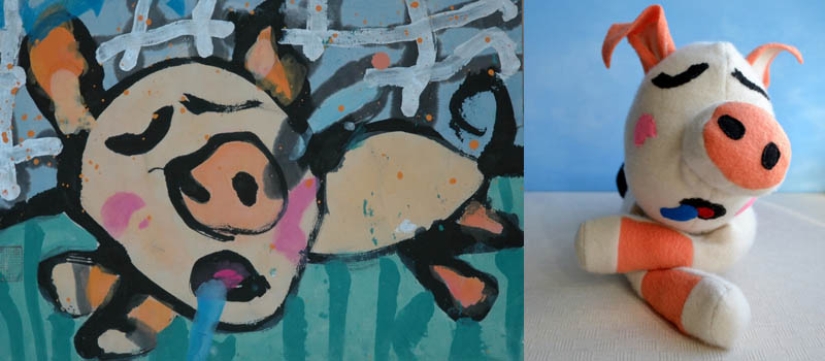 Toys created from children's drawings