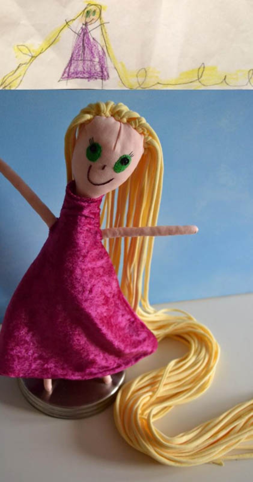 Toys created from children's drawings