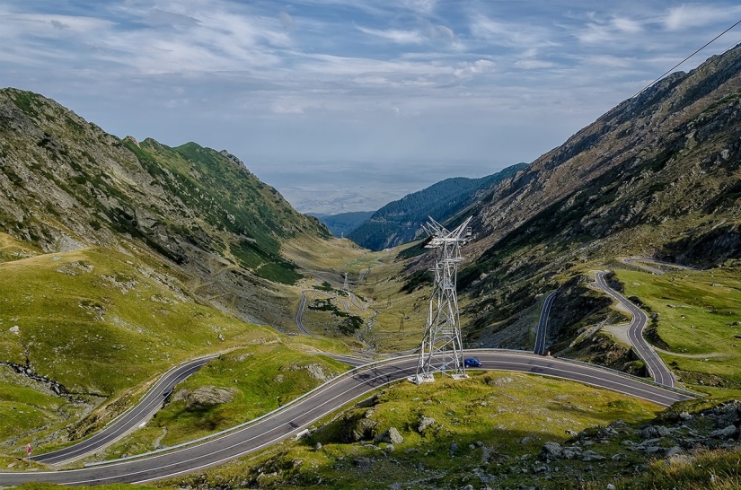 Transfagaras highway is one of the most beautiful routes in Europe