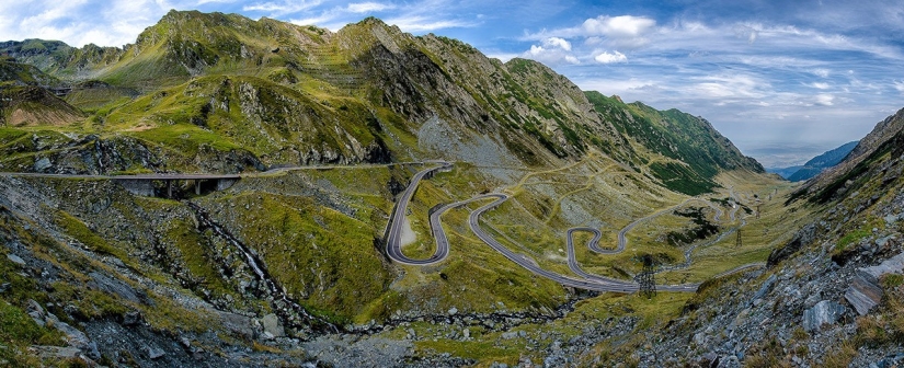 Transfagaras highway is one of the most beautiful routes in Europe