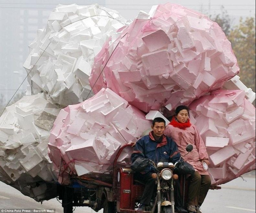 Transporte sobrecargado en China