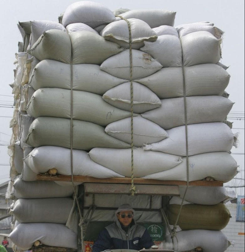 Transporte sobrecargado en China