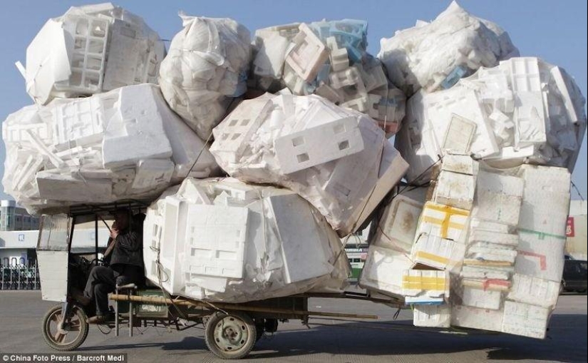 Transporte sobrecargado en China