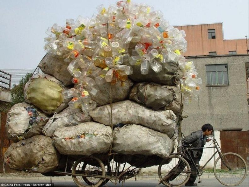 Transporte sobrecargado en China