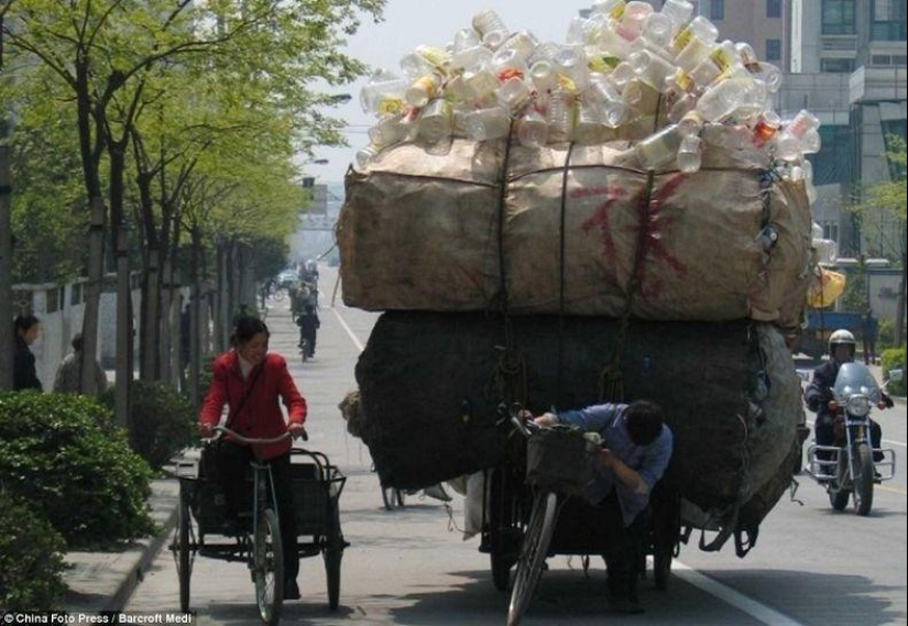 Transporte sobrecargado en China