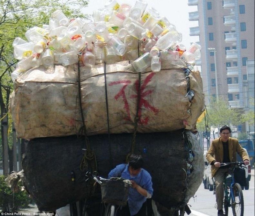 Transporte sobrecargado en China
