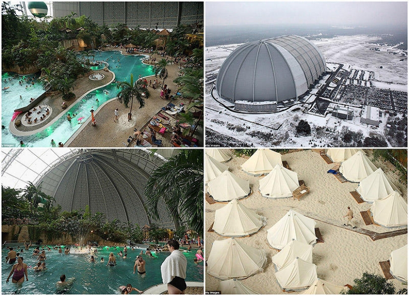 Tropical island under the dome Tropical island under the dome