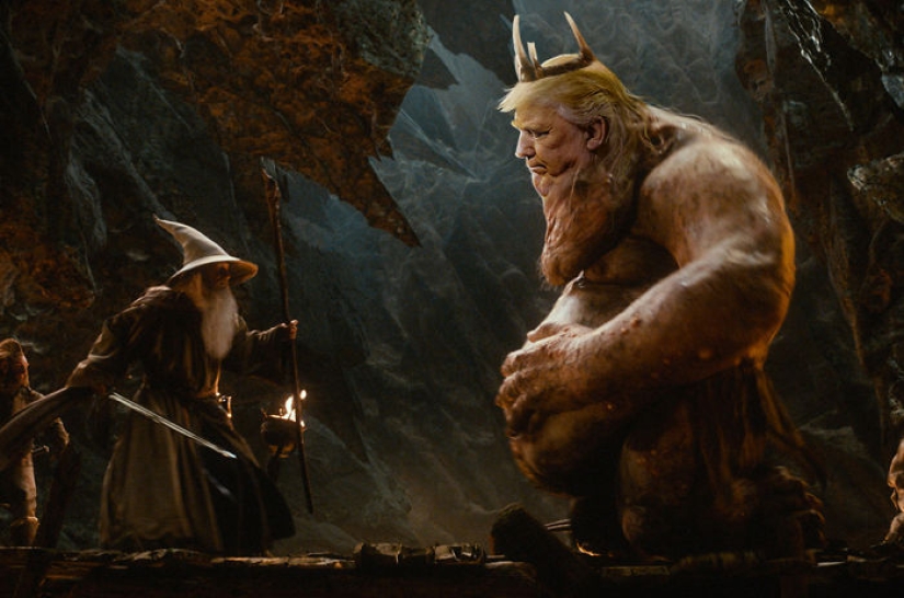 Trump pidió no publicar sus fotos con papada, pero Internet respondió con photojabs