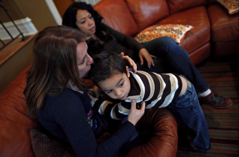 Two mothers, two children, one family