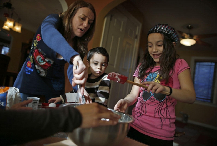 Two mothers, two children, one family