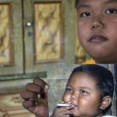 Two-year-old kid from Indonesia quit smoking