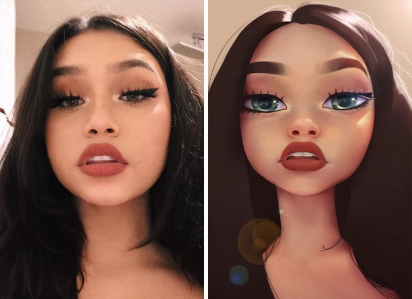 Un amante de Disney y Pixar convierte retratos de gente común en dibujos animados, ¡y es increíble! Un amante de Disney y Pixar convierte retratos de gente común en dibujos animados, ¡y es increíble!